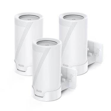 Imagem de XLTTYWL Kit de montagem de parede Deco WiFi 7, Deco BE65-5G/BE67/BE75/BE85/BE95/BE17000/BE22000/BE33000 Suporte de montagem de roteador e suporte de cabo para sistema TP Decos 7 Tri-Band WiFi 7 Mesh
