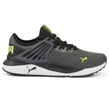 Imagem de Puma - Mens Pacer Future Classic Pop Shoes, Size: 10.5 M US, Color: Castlerock/Puma Black/Light Lime