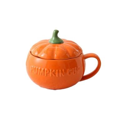 Imagem de Vento nórdico doméstico simples personalidade criativa fofa cerâmica requintada caneca de abóbora - grande