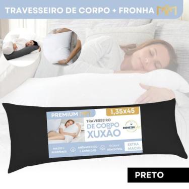 Imagem de Travesseiro de Corpo Xuxão 135x45cm Antialérgico Fibra Siliconada Conf
