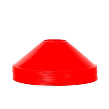 Imagem de Chapéu Chinês Half Cone Vermelho Kit 20 Unidades para Treinamento - ES