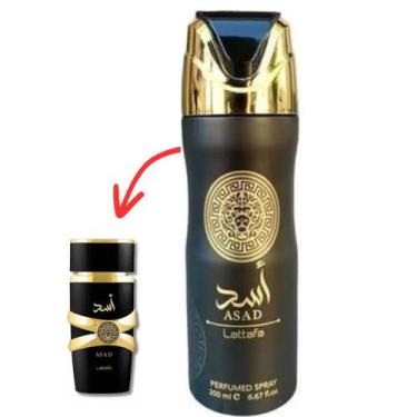 Imagem de Perfume Spray Árabe Masculino Asad de Lattafa Original 200ml Asad, Fak