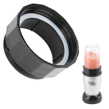 Imagem de Conexão adaptadora para liquidificador Magic Bullet e frasco de vidro de boca larga - Misture diretamente em um pote de pedreiro substitua copo de plástico - acessório para liquidificador Magic Bullet