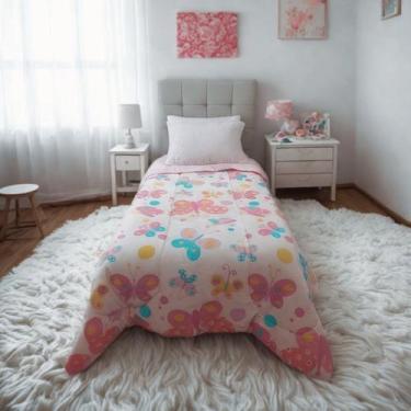 Imagem de Edredom Estampado Infantil 01 Peça Solteiro Kids - ENTROU COMPROU, Flo