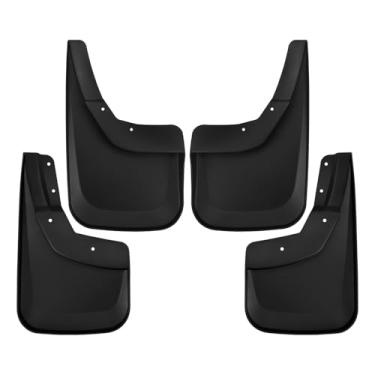 Imagem de Para-lamas e Protetores contra Respingos para Chevrolet Silverado 2014-2018, Alargadores de Para-lamas Dianteiros e Traseiros, Para-lamas em ABS, Protetores contra Lama, Pedras e Detritos