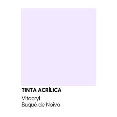 Imagem de Tinta Emborrachada Acetinada Violetas - Vitacryl, Buquê de Noiva, 3,6 