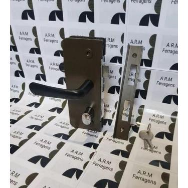 Imagem de Kit Fechadura 1520ta E Contra Fechadura 1504a/ta Porta Vidro - VSM, BR