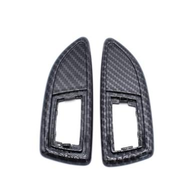 Imagem de Acouto Asa Lateral Repetidor Tampa do Indicador Lateral Indicador Asa Indicador Surround 2pcs Impressão de Transferência de água de Plástico Preto para VXR Com Adesivo de Dupla Face