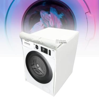 Imagem de CAPA PARA LAVADORA FRONTAL BRASTEMP 10KG BNF10AB IMPERMEÁVEL (Branco)