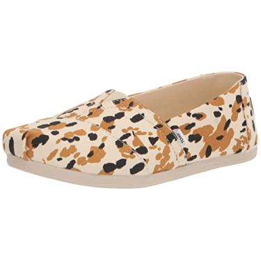 Imagem de TOMS Mocassim feminino Alpargata Cloudboud, Espinheiro marrom abstrato vaca, 5.5