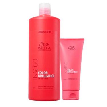Imagem de Kit Wella Professionals Invigo Color Brilliance Shampoo 1000ml + Condi