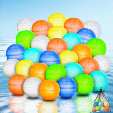 Imagem de Balões de água CMAOWO de silicone reutilizável 30 unidades com bolsa d
