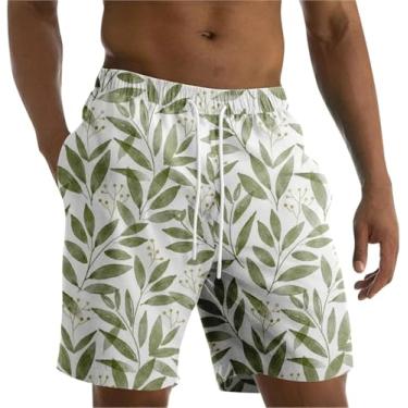 Imagem de Shorts De Natação Masculinos Flores Masculinas Cuecas De Praia Verão Tamanho Grande Roupa De Banho Masculina Shorts De Banho Casual Férias Troncos Para Natação Surf, Mix Color 05, 4XL