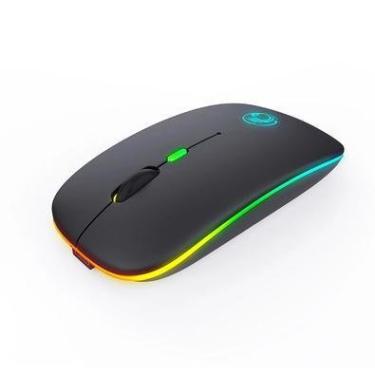 Imagem de Mouse Sem Fio Fy Recarregável Wireless Led RGB 2.4GHZ 1600 DDPI 10 M Pc Notebook Mac Win