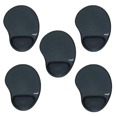 Imagem de Kit 5x Reflex Mouse Pad, Com Apoio Ergonômico, 19X25CM, Preto