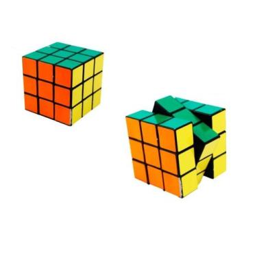 Imagem de Cubo Mágico Interativo Rubick Tradicional 6,5x6,5x6,5cm - KOPECK