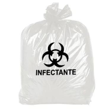 Imagem de Saco Lixo Infectante Hospitalar 50 Litros Branco Leitoso - Limed