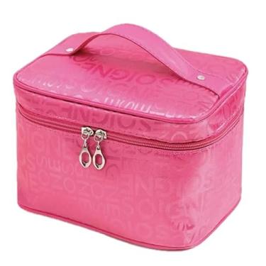 Imagem de Bolsa de Maquiagem Organizadora de Maquiagem e Cosméticos Estojo Grande (Pink 2)