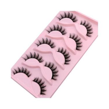 Imagem de Cílios Postiços Naturais 3D Wispy De Mink Sintético, Extensão De 5, 7,