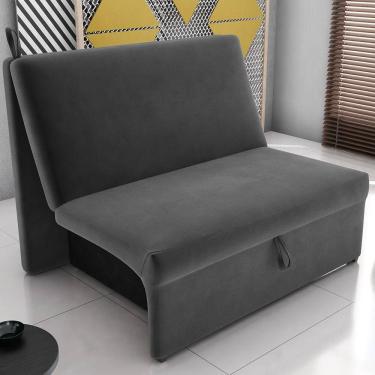 Imagem de Sofá Cama 2 Lugares Cinza Malu Matrix
