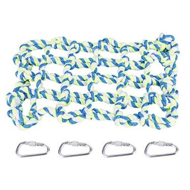 Imagem de Hamsters Swing Net Birds Tecida Corda de Algodão Rede de Cama Suspensa com 4 Ganchos para Pequenos Animais de Estimação Ninho Gaiola Atividade e Brinquedo de Escalada