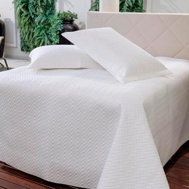 Imagem de COBRELEITO LUME CETIM 300 FIOS SOLTEIRO 2PÇS BRANCO 180X220