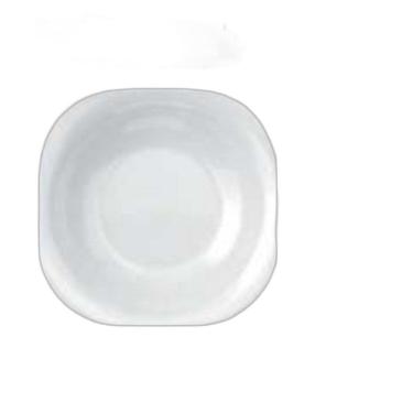 Imagem de Jogo De Pratos Plaza 06 Fundo - 22Cm Vidro Branco