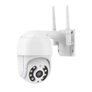 Imagem de Câmera De Segurança Branca Para Parte Externa Da Casa Com Wi-Fi E Rotação De 320º Horizontal e 110° Vertical Visão Noturna E Sensor De Movimento