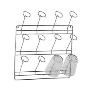 Imagem de Escorredor De Copos De Parede Com Capacidade Para 12 Copos - ARAMEFER