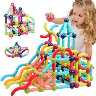 Imagem de blocos magneticos infantil（150pcs）