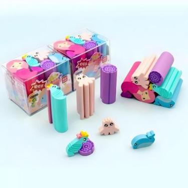 Imagem de Kit 6 Borrachas Divertidas Esportes/Fundo Do Mar Fofo Kawaii QH-8512 -