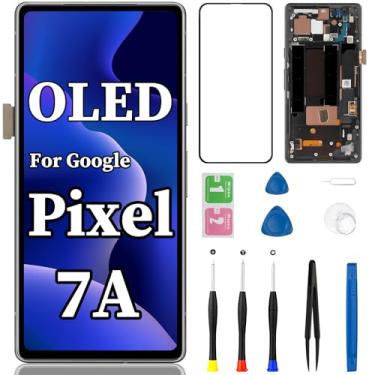 Imagem de Tela OLED para Google Pixel 7A, tela sensível ao toque, tela sensível ao toque, digitalizador com conjunto completo de kit de ferramentas de reparo G0DZQ GWKK3 GHL1X G82U8 (suporte a impressão digital