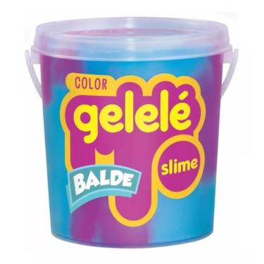 Imagem de Balde Slime Color Gelelé Doce Brinquedo 457G 2 Cores ul E