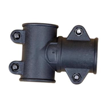 Imagem de Milageto Grampo de bateria eletrônica, suporte de tubo de percussão, suporte prático de substituição de três vias de 38 mm para postes de conexão