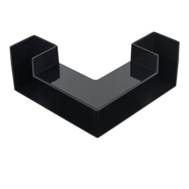 Imagem de Túnel subterrâneo de aquário de plástico 1 peça/2 peças, fácil de instalar, túnel de esconderijo de peixes de perfil baixo com rampa de boca nivelada para aquário (preto, 1)