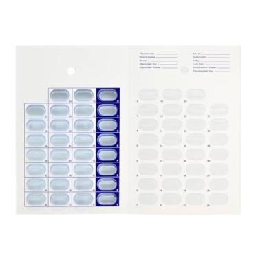 Imagem de Cartões de 31 dias para comprimidos com selo frio – Organizador mensal de medicamentos descartáveis para cuidadores, acampamentos de verão, farmacêuticos e gerenciamento diário de comprimidos (pacote