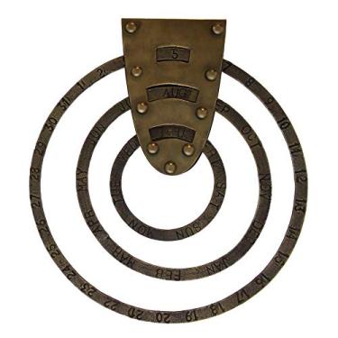 Imagem de HomArt 0711-14 Calendário circular perpétuo, 29 cm de altura, latão