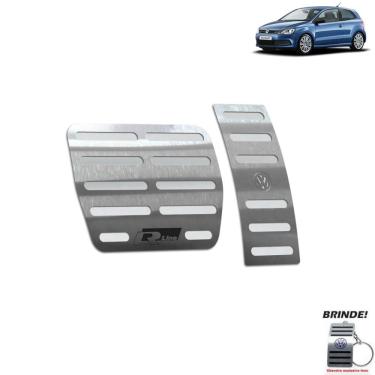 Imagem de Pedaleira Automático Prata Polo R-Line 2003 a 2015 Aço inox