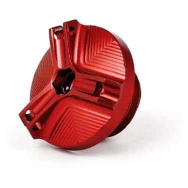 Imagem de Tampa de enchimento de óleo para motor de motocicleta compatível com Z650 Z800 Z400 Z1000 SX Z1000R Versy 650 1000 Ninja Vulcans 650 (vermelho)