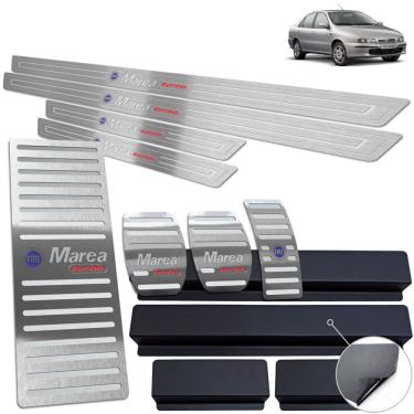 Imagem de Soleira Pedaleira Descanso Marea Turbo 1998 A 2007 Prata