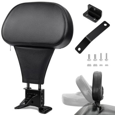 Imagem de Benlari Encosto do motorista de motociclista, destacável ajustável, encaixe para Harley Davidson Touring Road Glide Electra Glide Street Glide Road King CVO 1988-2024, preto