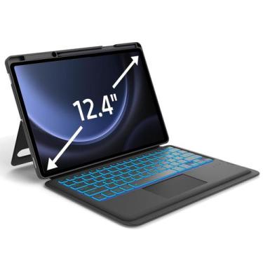 Imagem de Capa de teclado sensível ao toque SENGBIRCH Galaxy Tab S8 Plus 12,4" r