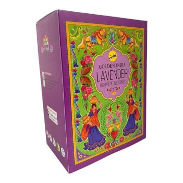 Imagem de Incenso Cascata Indiano Atria Lavanda 12 Cxs Com 10 Cones