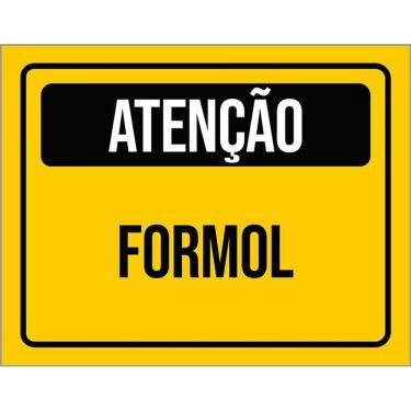 Imagem de Placa De Sinalização - Atenção Cuidado Formol 36X46