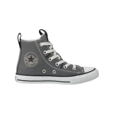 Imagem de Tênis Converse All Star Infantil Hi - Cano Médio, Original, Confortável, Ideal para o dia a dia, Estilo Clássico (Cinza, BR, Criança de 9 a 12 anos, Numérico, 27)