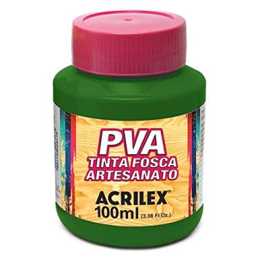 Imagem de Tinta PVA Fosca para Artesanato Acrilex 100 ml Verde Oliva - 545