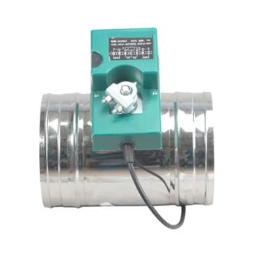 Imagem de Electric Motorized Air Damper Valve with 16Nm Actuator 60S Response 5 Position Controller Angle Switch 220V for Intelligent HVAC(80mm)