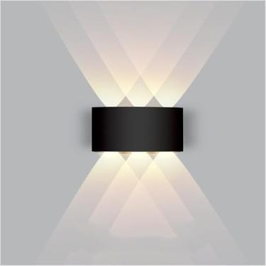 Imagem de Luminária de parede moderna com abajures de vidro, luminária de parede decorativa interna para sala de estar, cabeceira, quarto, corredor, varanda, restaurante, escada, soquete E14 [classe e