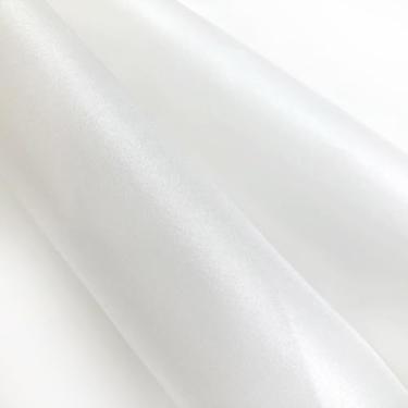 Imagem de 10 Momme China Organza Mulberry Silk Clothing Vestidos de tule tecido estampado para mulheres para costura por jardas SO10L (branco natural, 1 jarda)