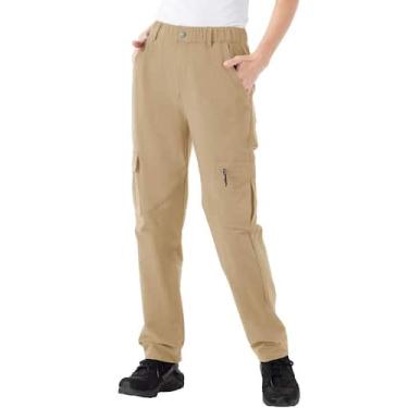 Imagem de Calças de caminhada Rdruko impermeáveis para mulheres cáqui tamanho L
